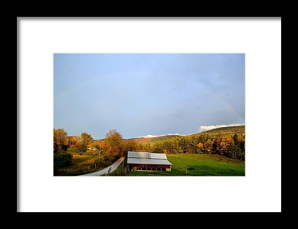 Landscape Framed Print featuring the photograph Rainbow by Lisa Jaworski