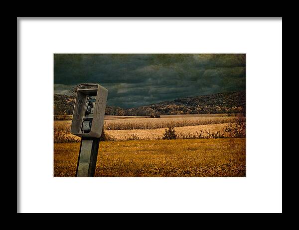 Phone Framed Print featuring the photograph Random Phonebooth by Trish Tritz