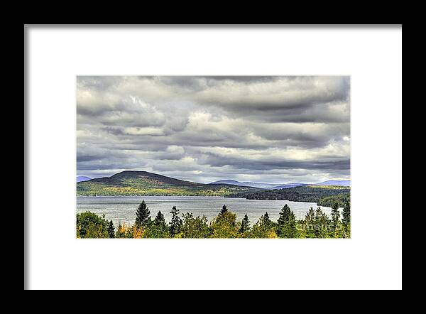 Maine Framed Print featuring the photograph Rangley View by Brenda Giasson
