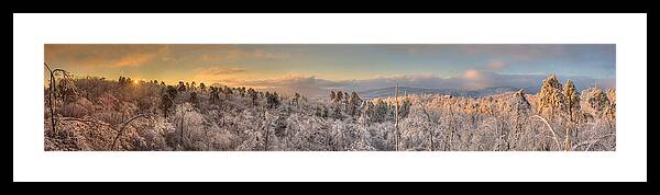 Asheville Framed Print featuring the photograph Raven's View Winter by Joye Ardyn Durham