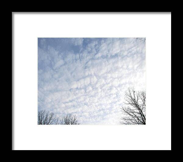 Clouds Framed Print featuring the photograph Reaching The Clouds by Pamela Hyde Wilson