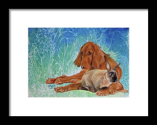 Dog Framed Print featuring the mixed media Really by Maris Sherwood