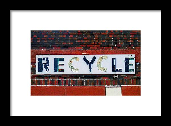 Recycle Framed Print featuring the photograph Recycle by Cyryn Fyrcyd