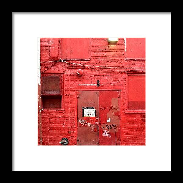 Red Framed Print featuring the photograph Red All Over by Amy DiPasquale