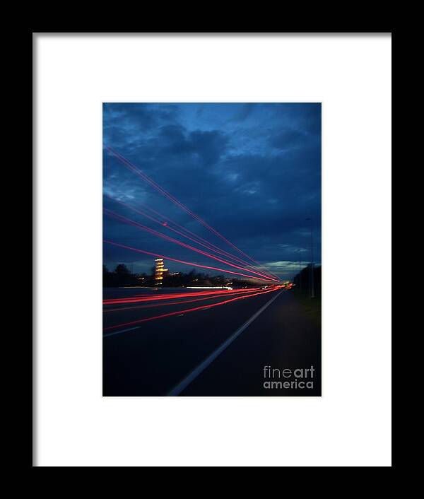 Orlando Framed Print featuring the photograph Red Line by Jack Norton