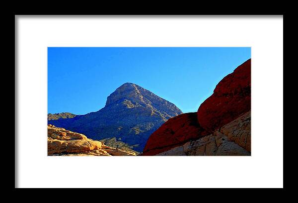 Landscape Framed Print featuring the photograph Red Rock Canyon 24 by Randall Weidner