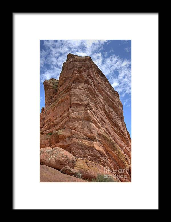 Red Rock Framed Print featuring the photograph Red Rock by David Bearden