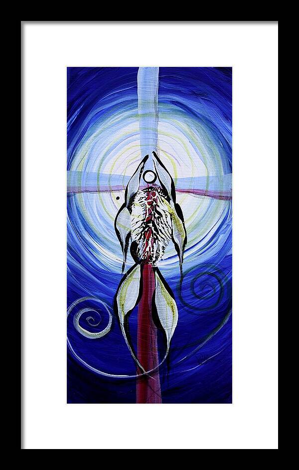 Fish Framed Print featuring the painting Reflection of Faith 17 Before by J Vincent Scarpace