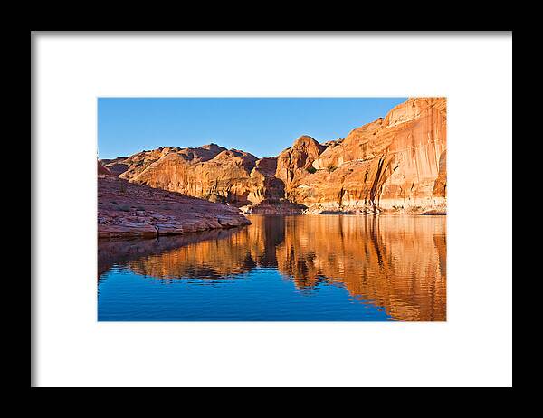 West Framed Print featuring the photograph Reflection of Serenity by Rochelle Berman
