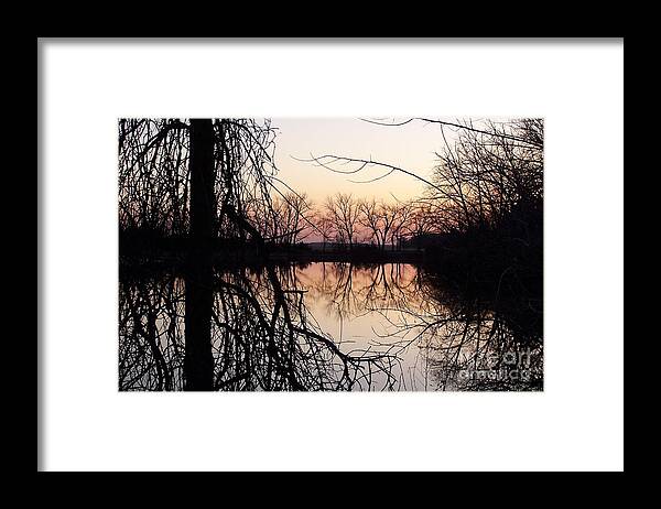 Sunset Framed Print featuring the photograph Reflections by Dorrene BrownButterfield