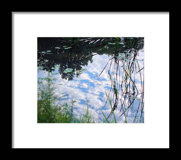 Nature Framed Print featuring the photograph Reflections Of The Sky by Smilin Eyes Treasures