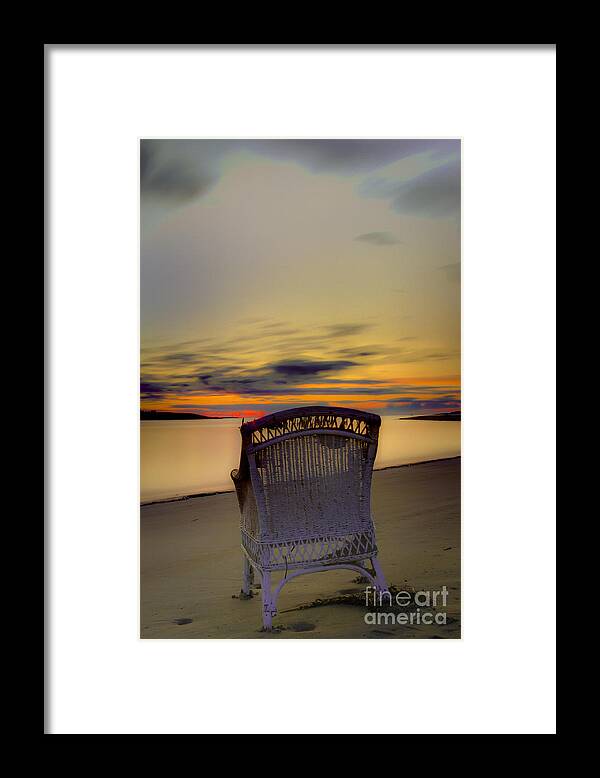 Beach Framed Print featuring the photograph Relax a While by Brenda Giasson