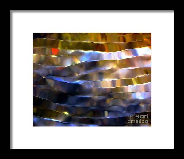 Dale Ford Framed Print featuring the digital art Ribbons of Light by Dale  Ford
