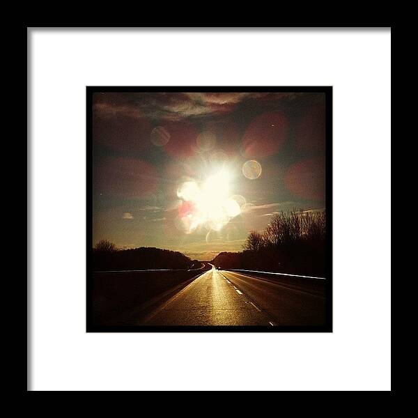 Photoparade Framed Print featuring the photograph Right Now As We Head Home by Abril Andrade