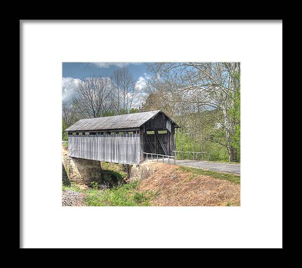 Scenery Framed Print featuring the photograph Ringo's Mill Covered Bridge by Harold Rau