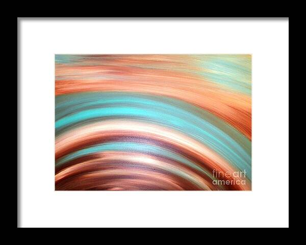  Framed Print featuring the painting Ripple Effect by Etta Harris