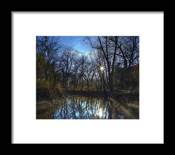 Bridge Framed Print featuring the photograph Rising On The River by Scott Wood