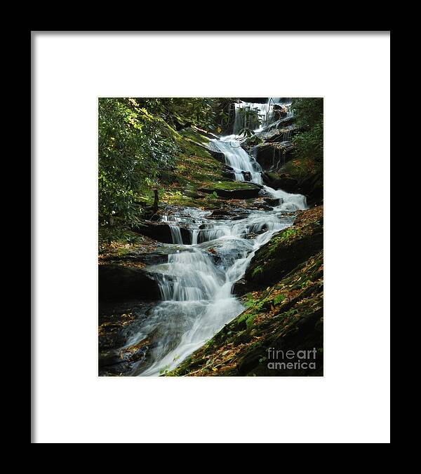 Waterfall Framed Print featuring the photograph Roaring Fork Falls by Deborah Smith