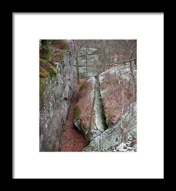 Rocks Framed Print featuring the photograph Rock Calving by Paul Mashburn