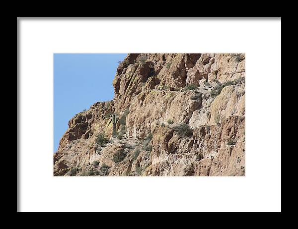Sagouro Framed Print featuring the photograph Rocky Landscape by Kim Galluzzo Wozniak