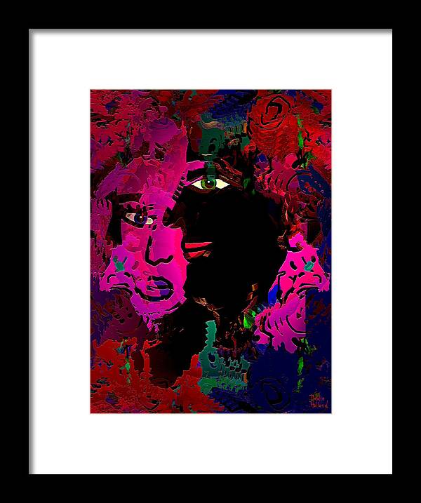Artistic Expression Framed Print featuring the mixed media Romantic Soulmates by Natalie Holland