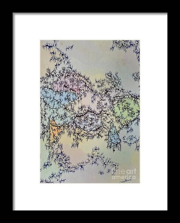 Mixed Media Framed Print featuring the mixed media Roots by Danielle Scott