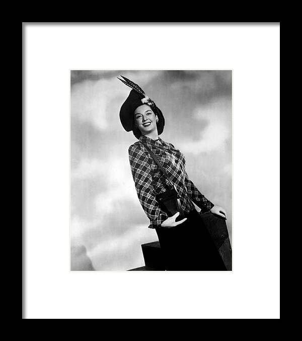 11x14lg Framed Print featuring the photograph Rosalind Russell, Ca. Early 1940s by Everett