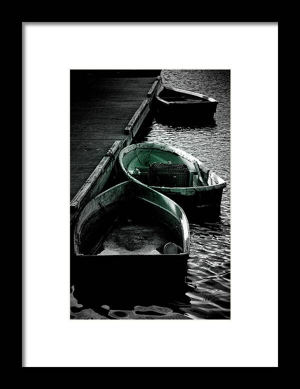  Framed Print featuring the photograph Row Boats by Mark Valentine