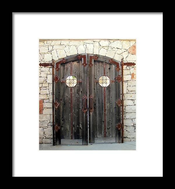 Door Framed Print featuring the photograph Rustic Doors by Life Makes Art