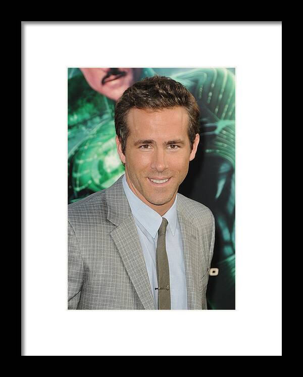 Ryan Reynolds Framed Print featuring the photograph Ryan Reynolds At Arrivals For Green by Everett