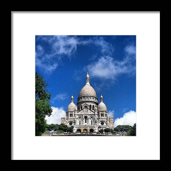 Beautiful Framed Print featuring the photograph Sacre Coeur by Marce HH