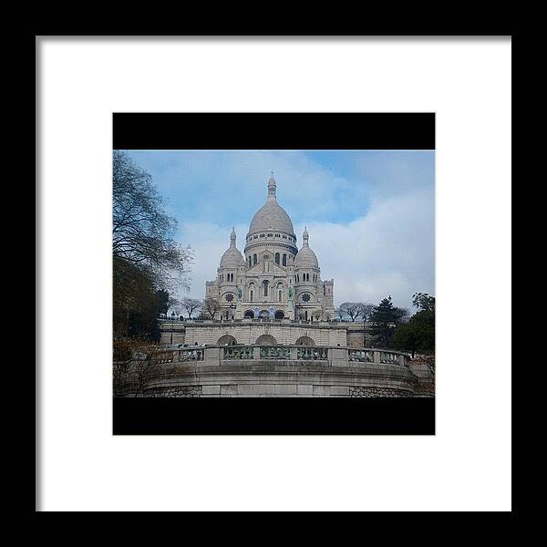 Sacre Cur Framed Print featuring the photograph Sacre cur Basilica by Darren Price