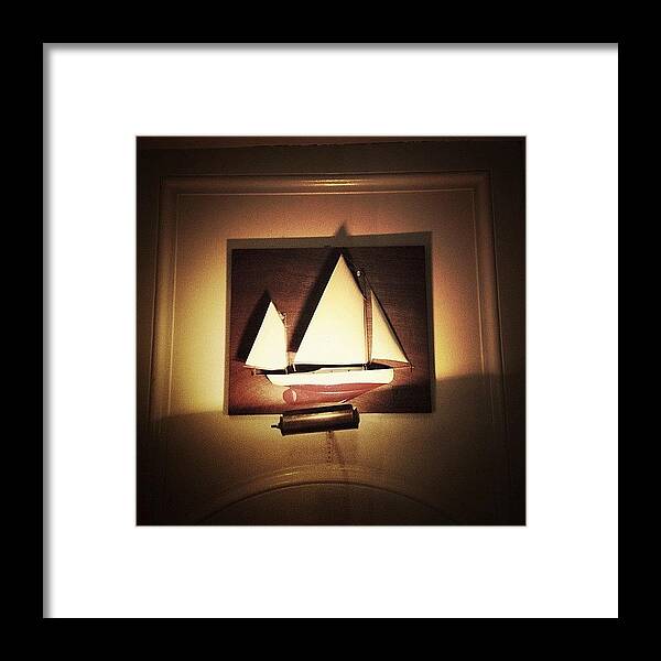 Mobilephotography Framed Print featuring the photograph Sailboat by Natasha Marco