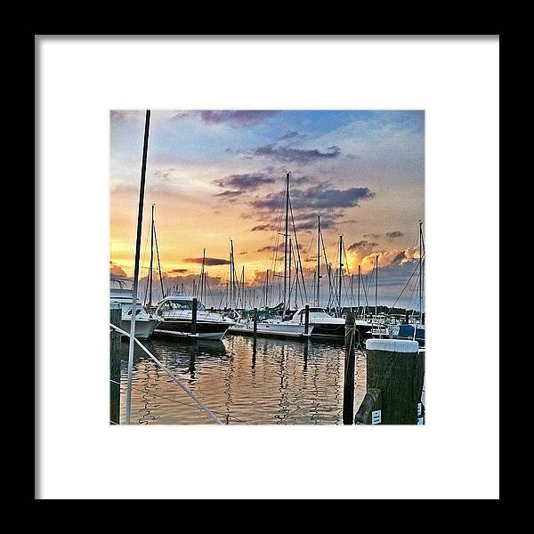 Chesapeakebay Framed Print featuring the photograph #sailing #maryland #vacation by Samantha Jeanne