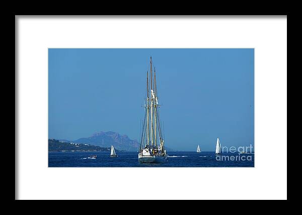 Sailing Framed Print featuring the photograph Sailing Yacht by Rogerio Mariani