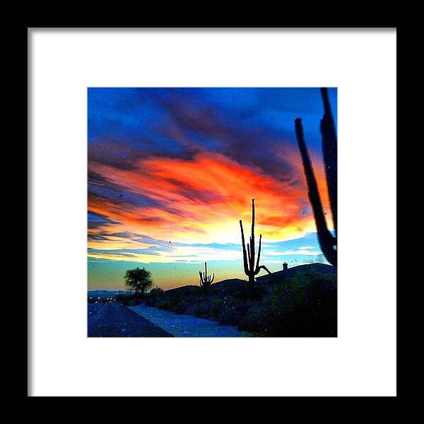 Beautiful Framed Print featuring the photograph Same Crazy Cloud. Different Location by John Schultz