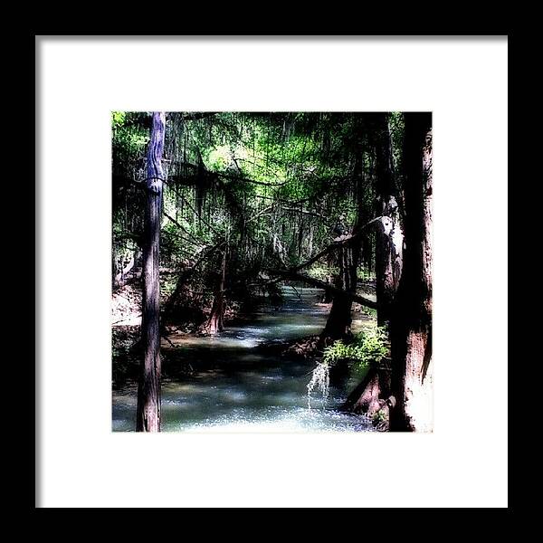 Hillcountry Framed Print featuring the photograph Same Photo With Filter, #medinariver by Jedi Fuser