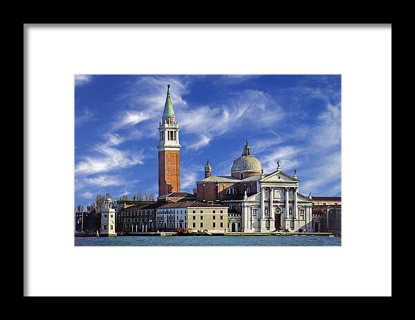 Waterfront Framed Print featuring the photograph San Giorgio by Rod Jones
