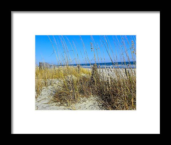 Sand Framed Print featuring the photograph Sand Dunes by Eve Spring