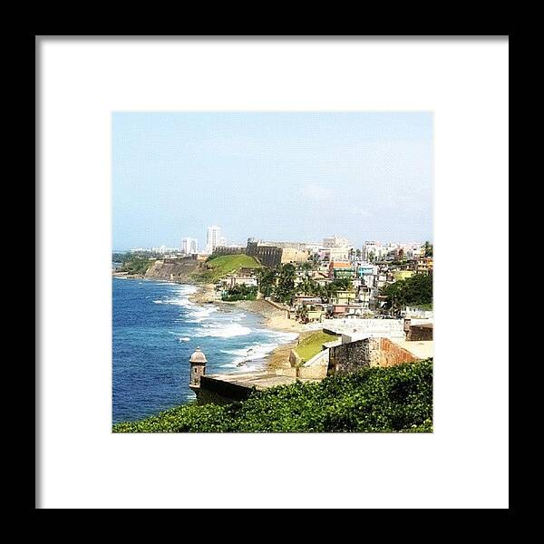 Elmorro Framed Print featuring the photograph #sanjuan #puertorico #elmorro #home by E Marrero