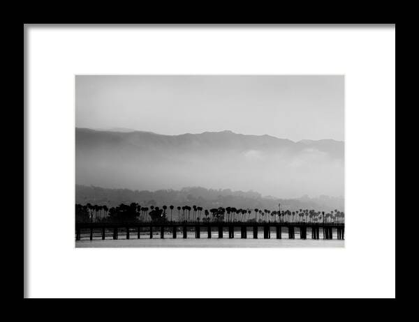 Santa Barbara Framed Print featuring the photograph Santa Barbara Pier by John Gusky