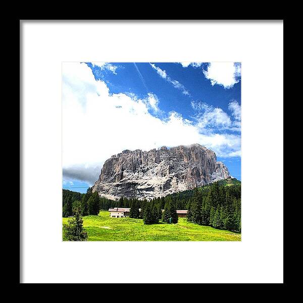 Mountain Framed Print featuring the photograph Sasso Lungo by Luisa Azzolini