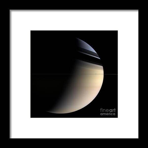 Saturn Framed Print featuring the photograph Saturn by NASA/Science Source