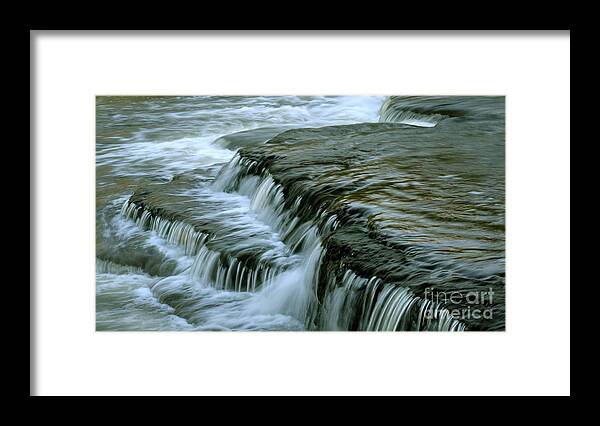Sauble Falls Framed Print featuring the photograph Sauble Falls Closeup by Chris Hill