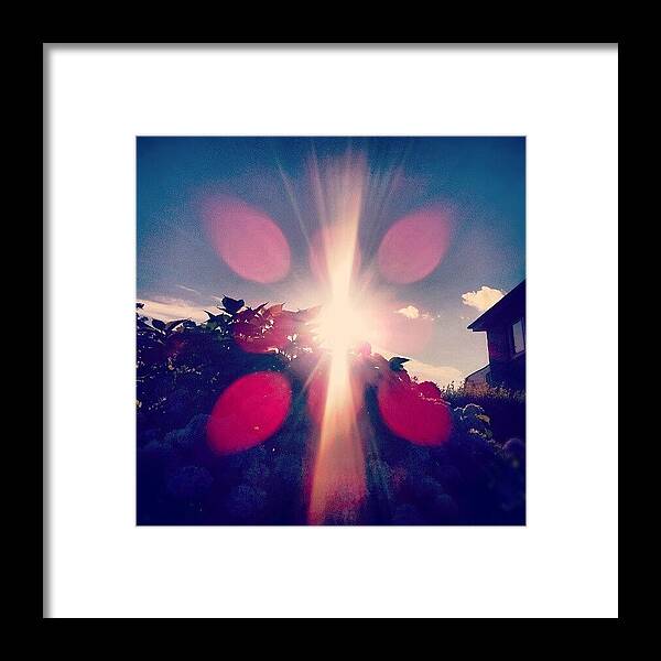 Beautiful Framed Print featuring the photograph #scottish #sun #sky #sunset #summer by Gary West