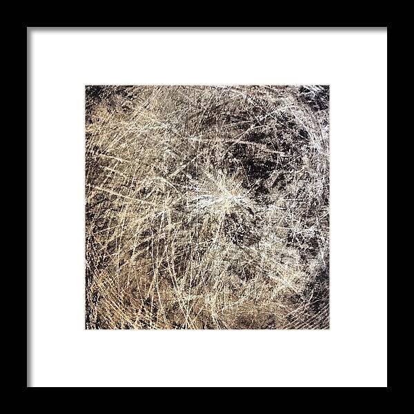 Scratch Framed Print featuring the photograph Scratched Metal by Nic Squirrell