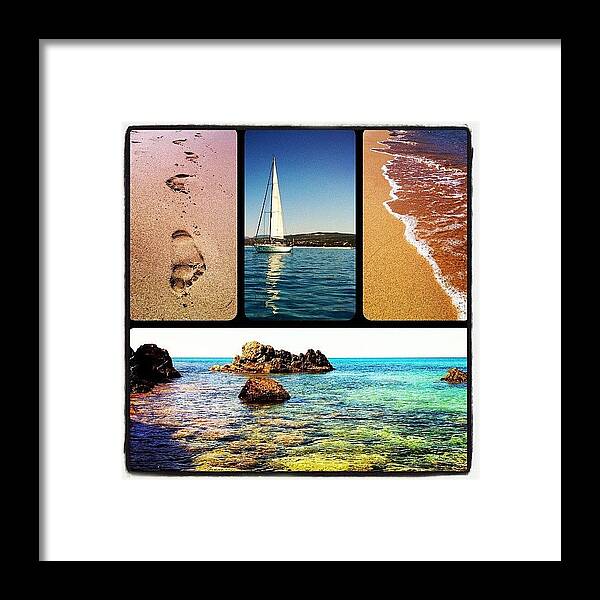 Summer Framed Print featuring the photograph Sea... #epsonitalia #epsonmosaic by Ale Romiti 🇮🇹📷👣