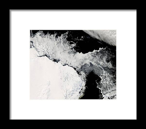 Outdoors Framed Print featuring the photograph Sea Ice In The Southern Ocean by Stocktrek Images