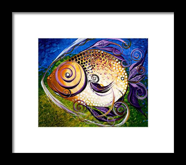 Fish Paintings Framed Print featuring the painting Seagrass and Sultry Non-Subtlety by J Vincent Scarpace