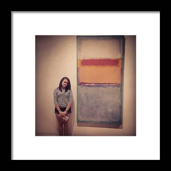 Markrothko Framed Print featuring the photograph #seattle #seattleartmuseum #markrothko by Ashley Brandt